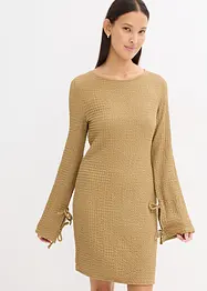 Robe courte en crêpe texturé, bonprix