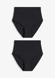 Lot de 2 slips sculptants sans couture, maintien léger, bonprix