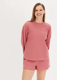 Ensemble d'intérieur en jersey gaufré avec short, bonprix