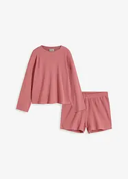 Ensemble d'intérieur en jersey gaufré avec short, bonprix