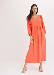 Robe midi en jersey texturé, bonprix