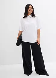 Polo en viscose mélangée à épaulettes, bonprix