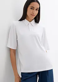 Polo en viscose mélangée à épaulettes, bonprix