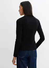 T-shirt manches longues côtelé, bonprix