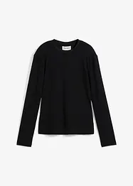 T-shirt manches longues côtelé, bonprix