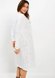 Long gilet en maille de coton mélangé, bonprix