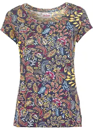 T-shirt coton imprimé, manches courtes, bonprix