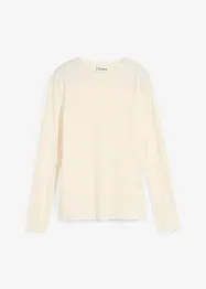 T-shirt manches longues en matière douce, bonprix