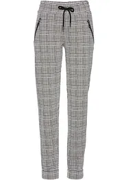 Joli pantalon taille extensible à carreaux Prince de Galles, bonprix