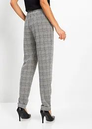Joli pantalon taille extensible à carreaux Prince de Galles, bonprix