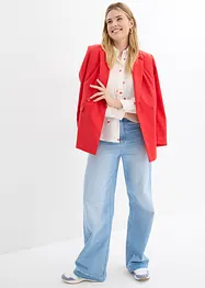 Chemisier en gaze de coton à motif cœurs, bonprix