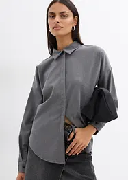 Chemisier oversize réversible en viscose mélangée, bonprix