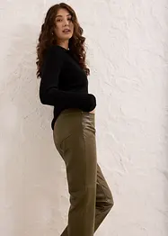 Pantalon en cuir d’agneau nappa, bonprix