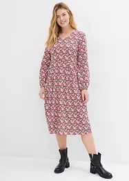 Robe en jersey de coton, longueur midi, bonprix