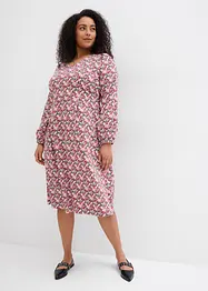 Robe en jersey de coton, longueur midi, bonprix