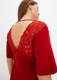 Chemise de nuit à dos en dentelle, bonprix
