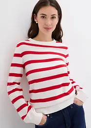 Pull à manches ballon légères, manches longues, bonprix