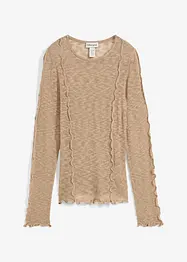 T-shirt en maille texturée, bonprix