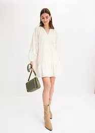 Robe avec fleurs appliquées, bonprix