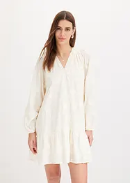 Robe avec fleurs appliquées, bonprix