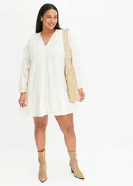 Robe avec fleurs appliquées, bonprix