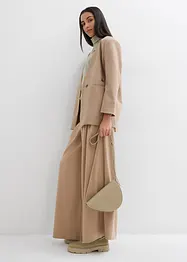 Pantalon à pinces taille haute en viscose mélangée, bonprix