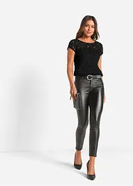 Blouse en dentelle cordée, bonprix