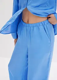 Pyjama oversize tissé en satin, bonprix