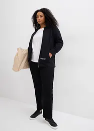 Sweat zippé en doux coton mélangé, bonprix
