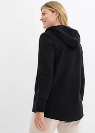 Sweat zippé en doux coton mélangé, bonprix