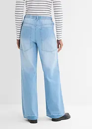 Jean large et long à taille mi-haute élastiquée, bonprix
