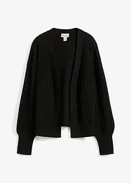 Gilet en maille à finitions côtelées, bonprix