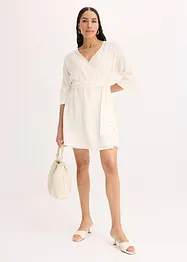 Robe courte, style portefeuille, avec ceinture, bonprix
