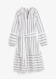 Robe midi rayée, 100% coton, bonprix