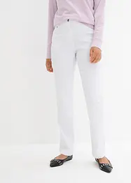 Pantalon droit extensible en bengaline, taille élastiquée, bonprix
