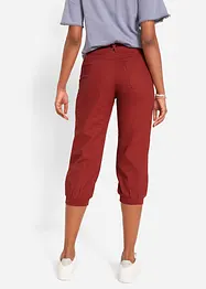 Pantalon 3/4 en lin et coton, bonprix