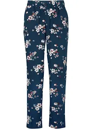 Pantalon à enfiler en viscose avec taille confortable et large au niveau des cuisses, bonprix