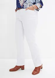 Pantalon droit extensible en bengaline, taille élastiquée, bonprix