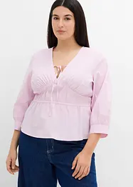 Blouse froncée avec des coutures élastiques, bonprix