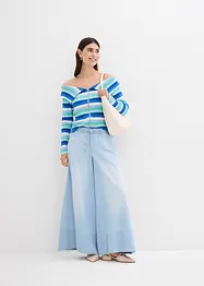 Jean large, taille mi-haute et élastiquée, bonprix