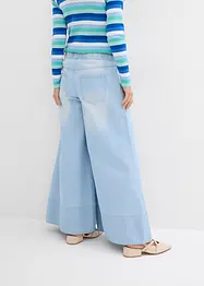 Jean large, taille mi-haute et élastiquée, bonprix