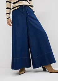 Jean large, taille mi-haute et élastiquée, bonprix