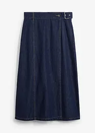 Jupe en jean, style portefeuille, super douce, bonprix
