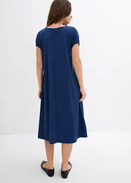 Robe en jersey, col V, viscose mélangée, bonprix