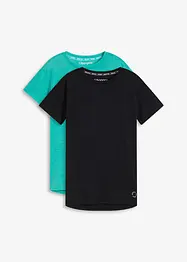 Lot de 2 T-shirts techniques à séchage rapide, bonprix