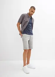 Bermuda en jean à taille élastiquée, Regular, bonprix