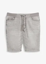 Bermuda en jean à taille élastiquée, Regular, bonprix