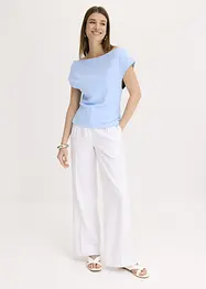 T-shirt col Bardot, 100% coton, bonprix