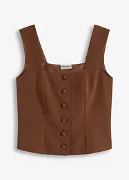 Top blouse boutonné, bonprix