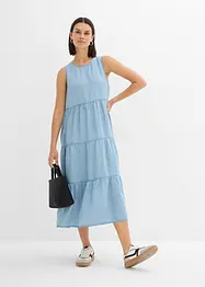 Robe midi en Lyocell lisse, bonprix